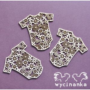 Tekturka Wycinanka Dla Maluchów - Ażurowe ubranka #1, 3szt